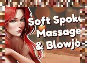 ASMR Massage & Blowjob Happy Ending  Audio Roleplay  ASMR Throatpie  Soft Spoken  Relaxation