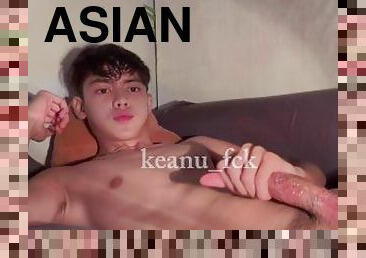 asiatisk, gigantisk, masturbation, cumshot, gay, samling, kåt, twink, kuk